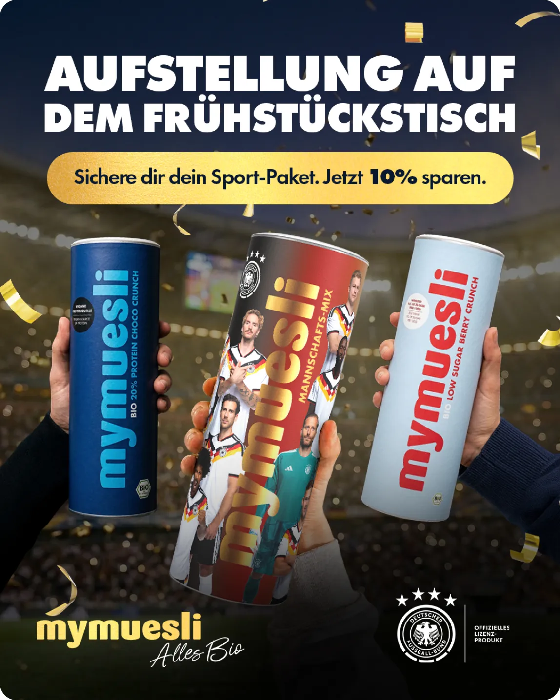mymuesli dfb sport package social ad