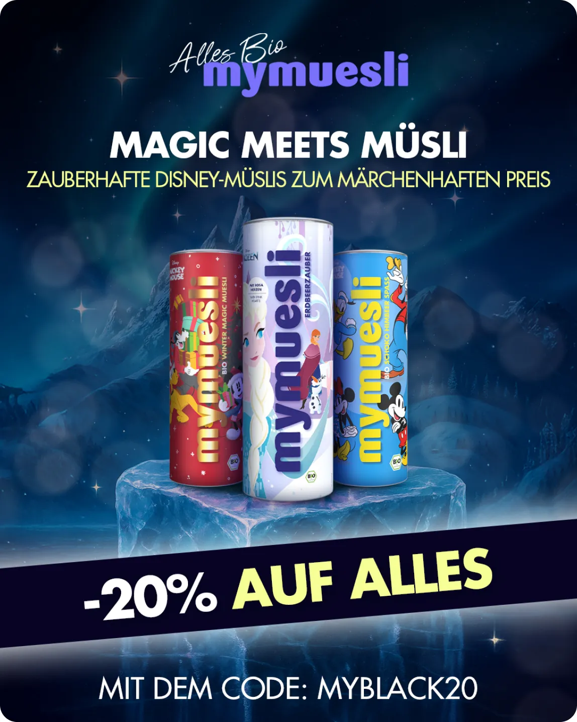 mymuesli disney black week social ad