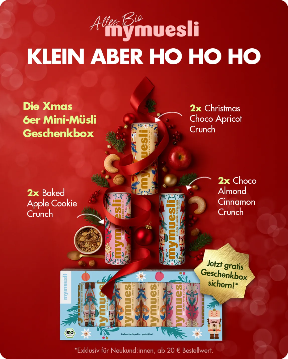 mymuesli gift box mini christmas social ad