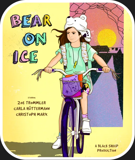 portfolio card bear on ice book cover illustration